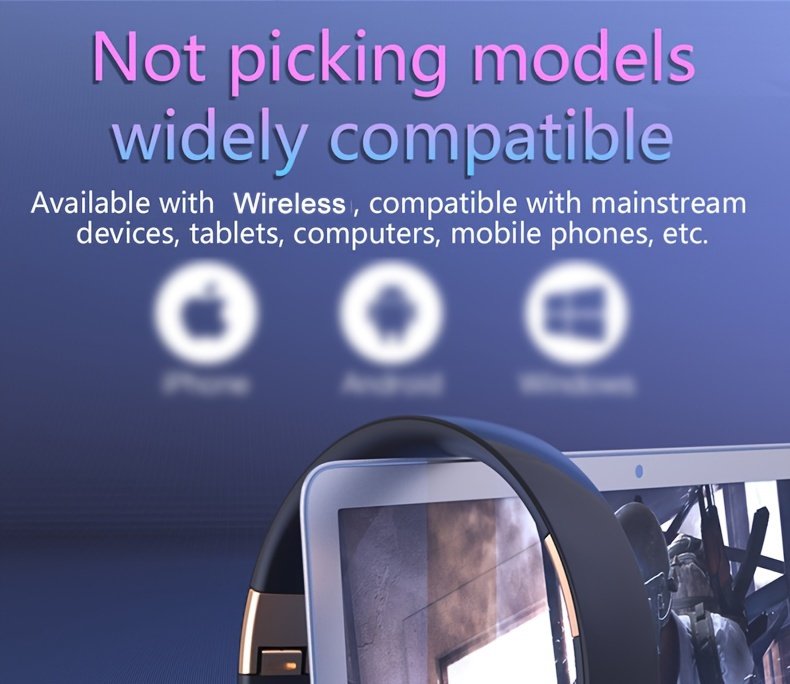 Wireless Headphones, Foldable Design, Compatible With Computers And Mobile Phones - Image 25