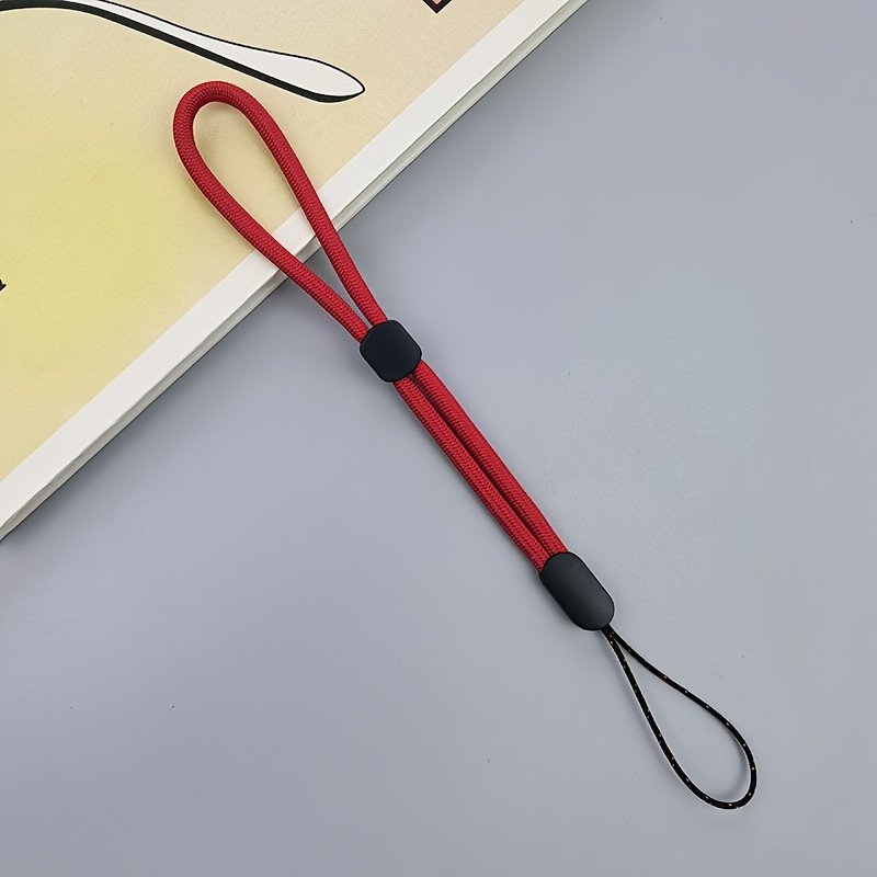 Solid Color Short Mobile Phone Lanyard, Adjustable Lanyard, Water Cup, Flashlight Pendant, Accessories, Thick Wrist Rope, Anti-lost Lanyard - Image 6