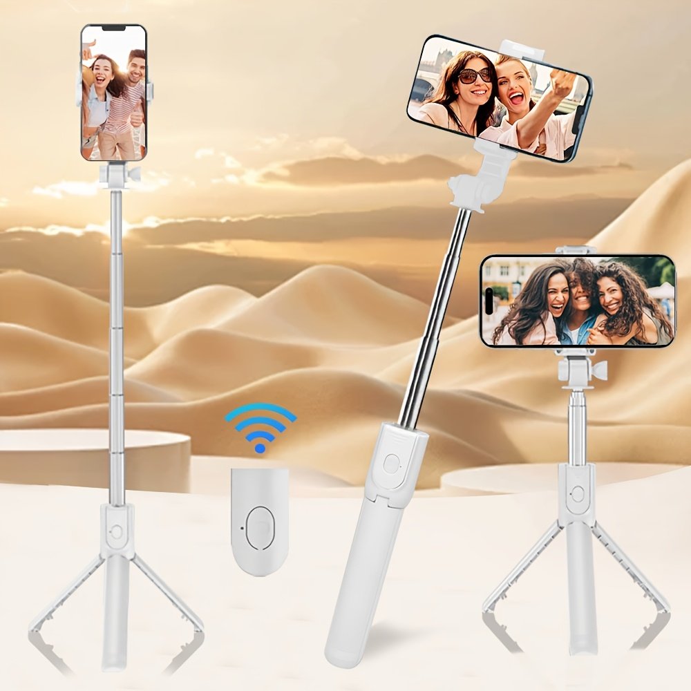 Stable Tripod for Smartphones and Cameras, Anti-Shake Selfie Stick with Desktop Tripod Stand, Indoor/Outdoor Live Streaming, ABS Material, Photography, Selfie Stick - Image 8