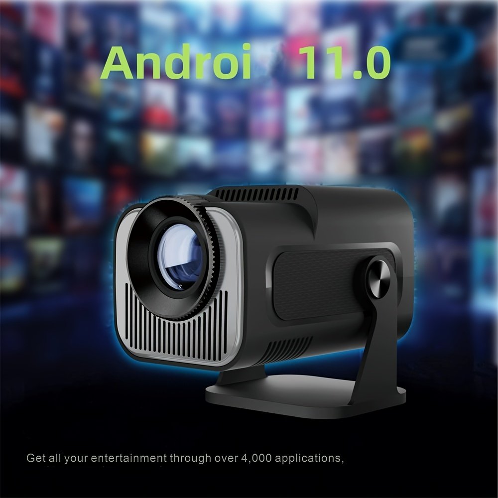Popular HY320 Mini Projector 4K Ultra HD, Andro 11.0, Lightweight and Portable 720P 320ANSI Portable Wireless Home Cinema 180 ° Projection Multi angle Adjustment - Image 7