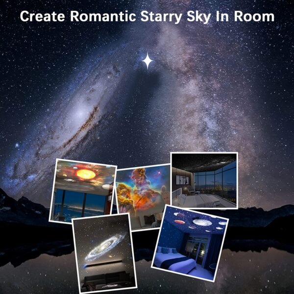 1 for Galaxy Projector with 360° Rotation, Star-Shaped Projector, Nebula Ceiling Light, Perfect for Valentine's Day Gift, with 12 HD Movies for a Starry Bedroom Atmosphere - Image 17