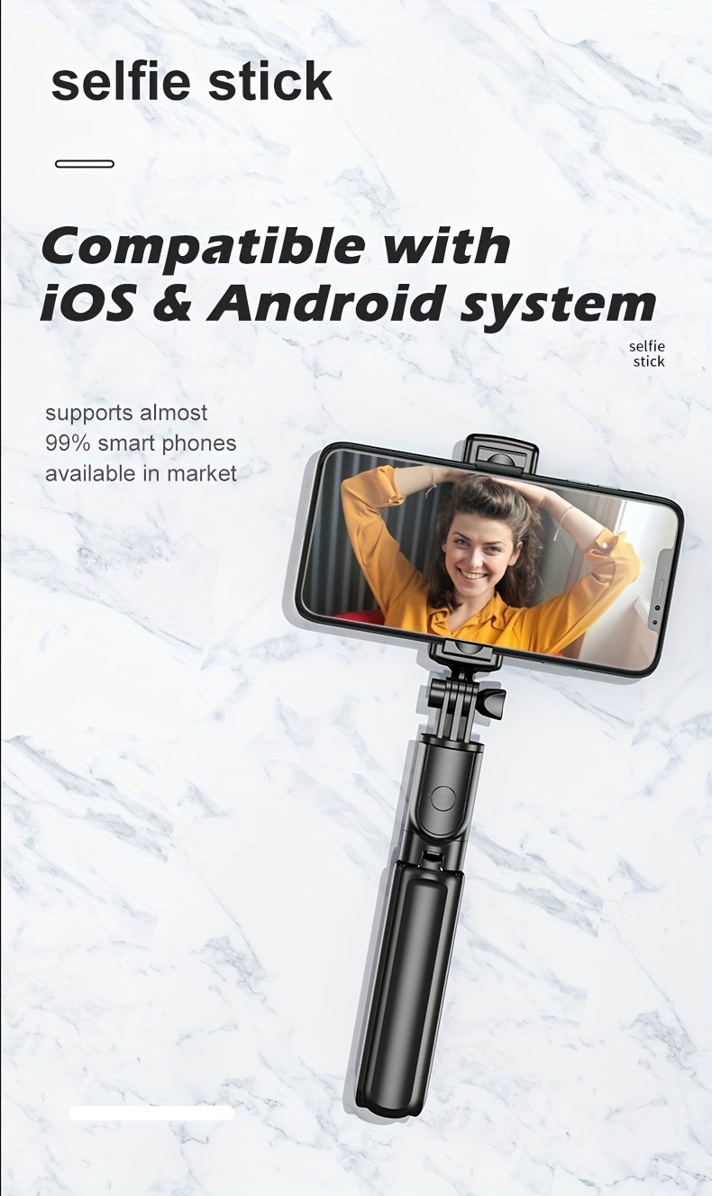 Extendable Cell Phone Selfie Stick, Smartphone Tripod Stand With Wireless Remote, 360° Rotation For IPhone/Samsung/Android Smartphones - Image 19