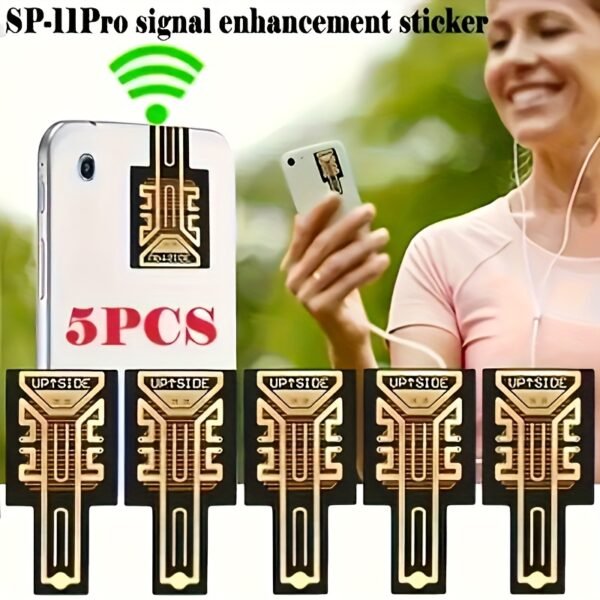 Mobile Phone Signal Sticker Download Speed Enhancement Sticker Carbon Ink PVC Line, Network Signal Auxiliary Enhancement Sticker, Easy to Install No Battery 1/3/6/10pcs - Image 8