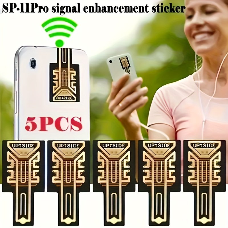 Mobile Phone Signal Sticker Download Speed Enhancement Sticker Carbon Ink PVC Line, Network Signal Auxiliary Enhancement Sticker, Easy to Install No Battery 1/3/6/10pcs - Image 8