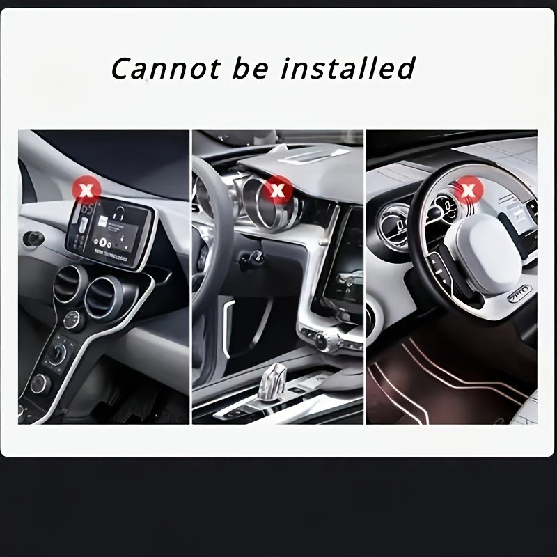 Support 360-Degree Rotation Universal Automobile Phone Holder, Anti-Slip Instrument Plate Holder, Suitable for iPhone, Samsung, Xiaomi, Oppo, Vivo, OnePlus, Using Durable ABS Material, Easy Installation, No Battery - Image 10
