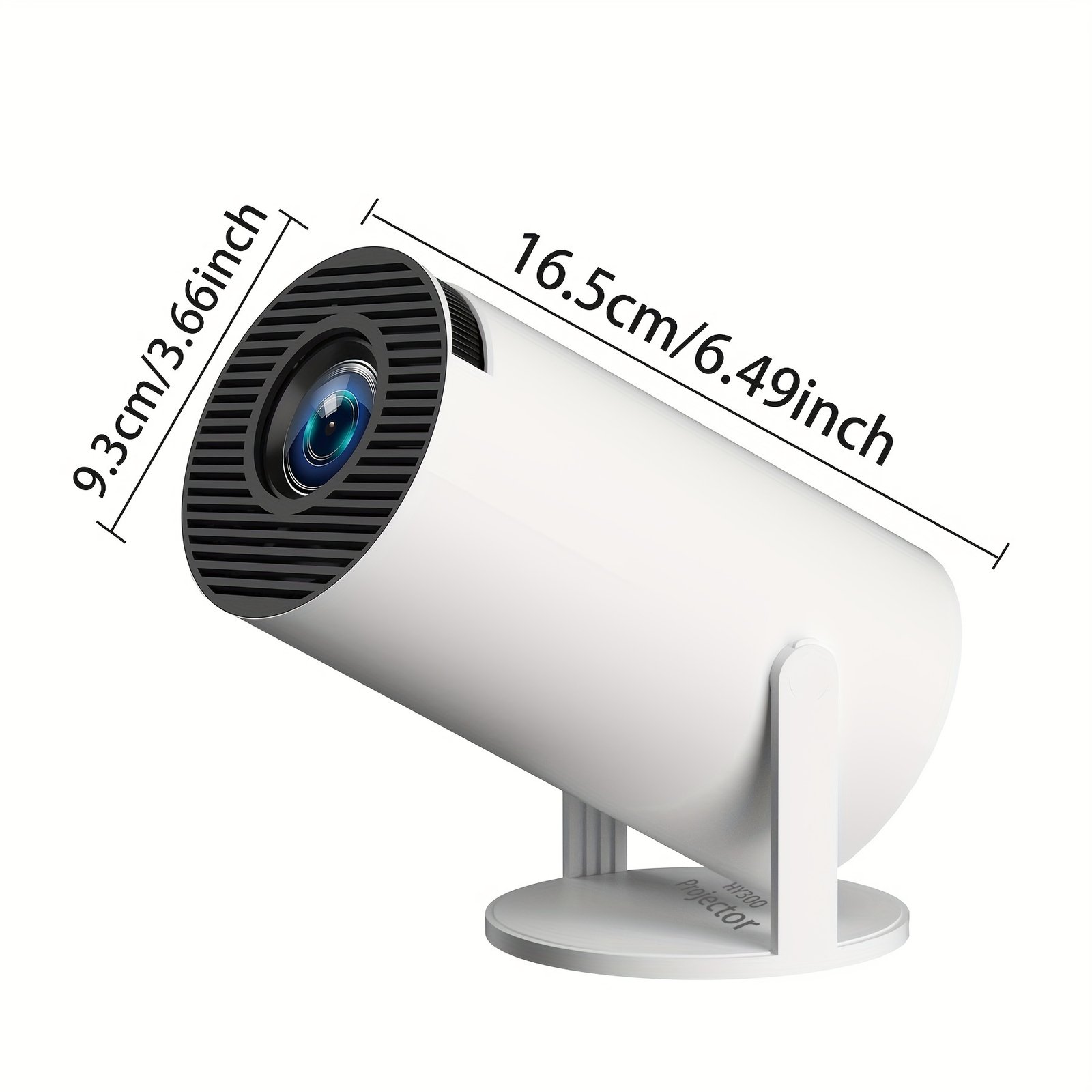 TUOGTCI Outdoor Projector for Android 11.0 200ANSI WiFi6 Dual Wifi HD 1280*720p Wireless 5.0 Support 4K Hard Decoding Play HD Video Portable Home Theater Compatible with HD/USB/Smartphone - Image 4