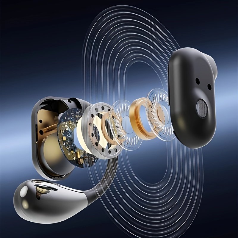 2024 NEW Style True Wireless On-Ear Sleeping Comfortable Headset Music Couples Earbuds TWS HIFI Dolby Bass ACC Stereo HD Calling Earphones for Android & Iphone Cellphone Sports Earpieces Smart Headphones - Image 9