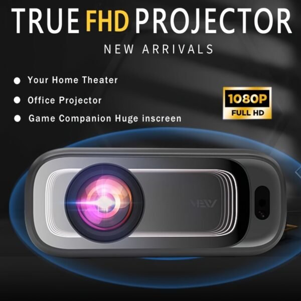 VEXY HD Projector, 1080P Native High-Definition Picture Quality, 420 ANSI Lumens, Supports 4K, Electronic Focusing, Home Theater Video Projector, Suitable for Home Bedrooms, Compatible with TV Sticks/Smartphones/Hdtv/Usb/Laptops - Image 7