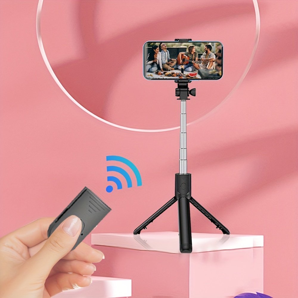 Selfie Pole Shooting Mobile Phone Holder, Floor-standing Tripod Selfie God, Travel Convenient 360-degree Rotation, Live Broadcast Camera Outdoor Handheld Anti-shake Panoramic Camera - Image 5