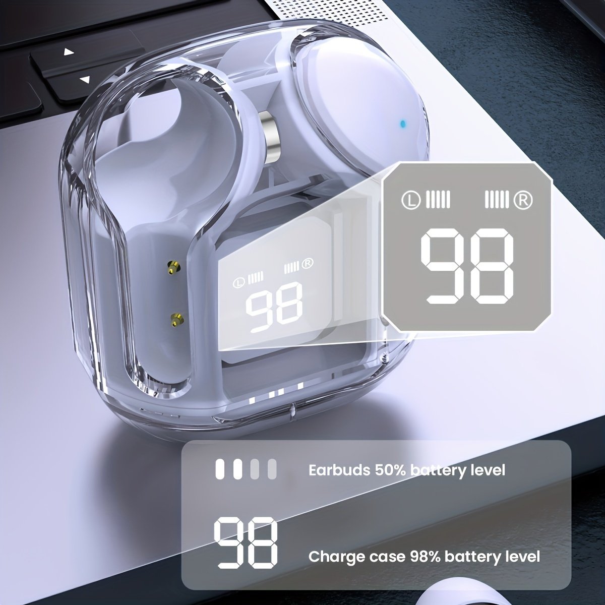 Wireless Sports Earphones with Noise Cancelling Microphone, High Fidelity Sound, Long Standby, Fast Charging Case, Wireless Connectivity - Non- - Image 15