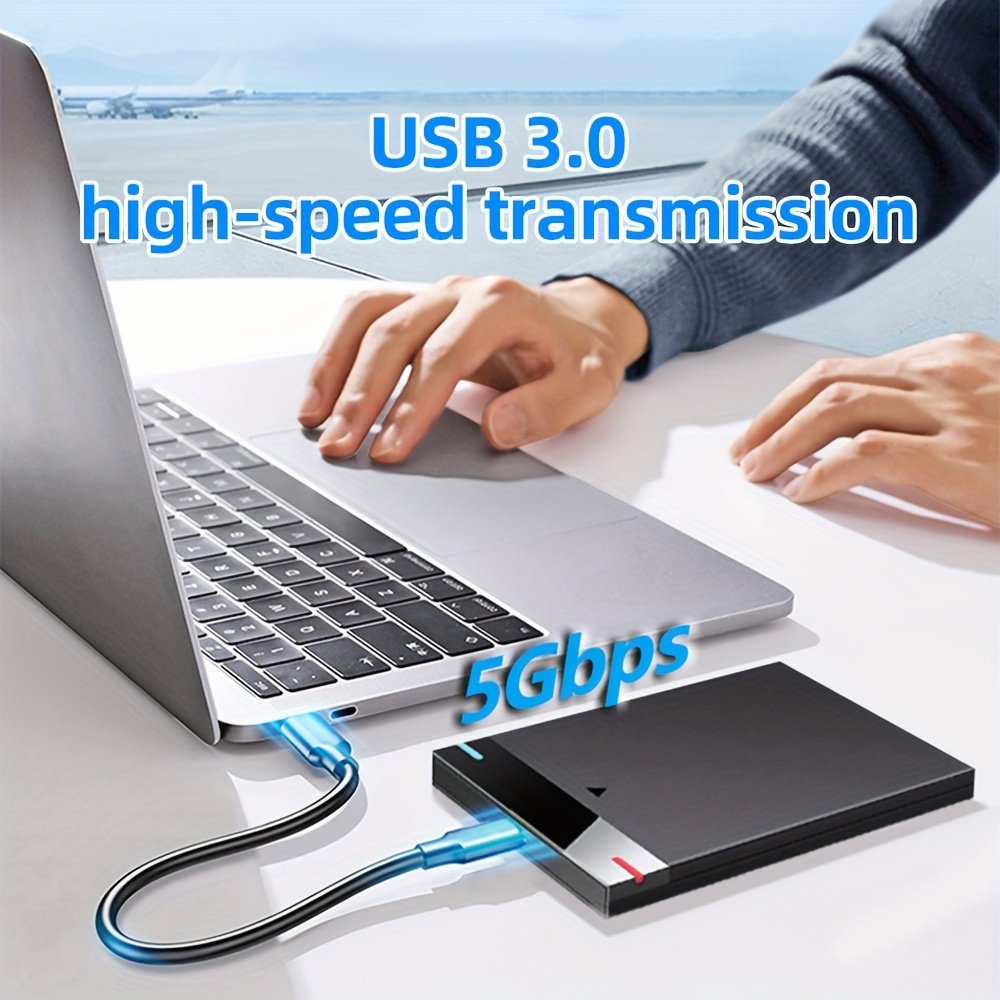 Small Capacity External Hard Drive, 320G Portable Hard Drive, Portable External Storage Hard Drive, USB3.0 High-speed Reading and Writing, Mechanical Hard Drive, Supports Notebook, Mobile Phone and Computer - Image 2