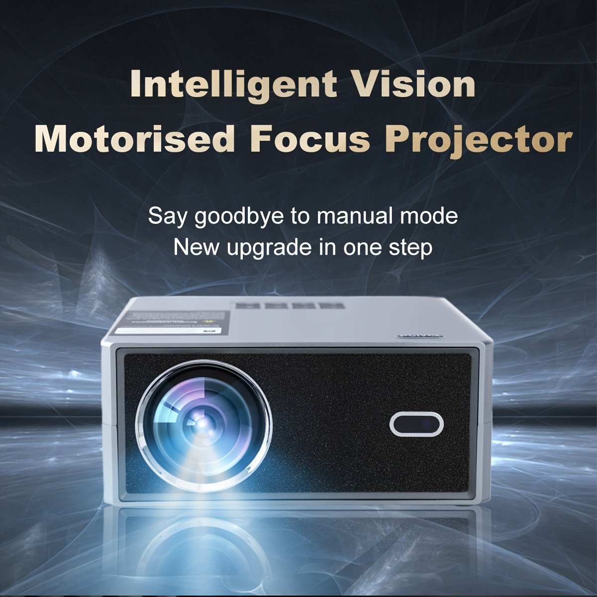 PGIVDA 1080P Full HD Projector, LCD Display, 3000-99999 Lumen Brightness, 16:9 Aspect Ratio, with Motorized Focus, 6G+2.4G WiFi, Table Mount, Button Control, Display Port, Built-in Speakers, 220-240V European Plug, for Home Theater, Outdoor Movies - Image 3