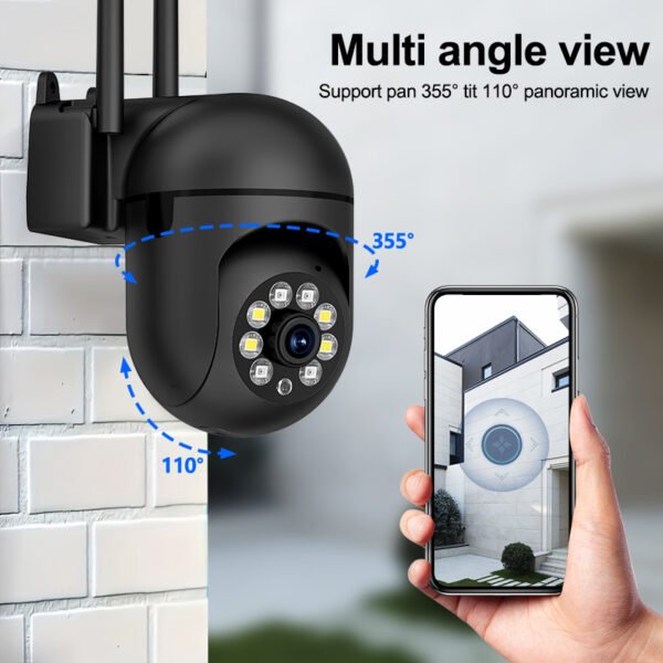 2-Pack WJG 1080p HD Wireless Security Cameras, Dual Interface Viewing, 200W Pixel Lens, Indoor/Outdoor 360° Rotatable, Baby/Pet/Home/Store Cam, 2.4G/5G WiFi, Color Night Vision, Cloud/SD Card Storage, Two-Way Audio, Smart Motion Tracking, USB Powered (No - Image 10