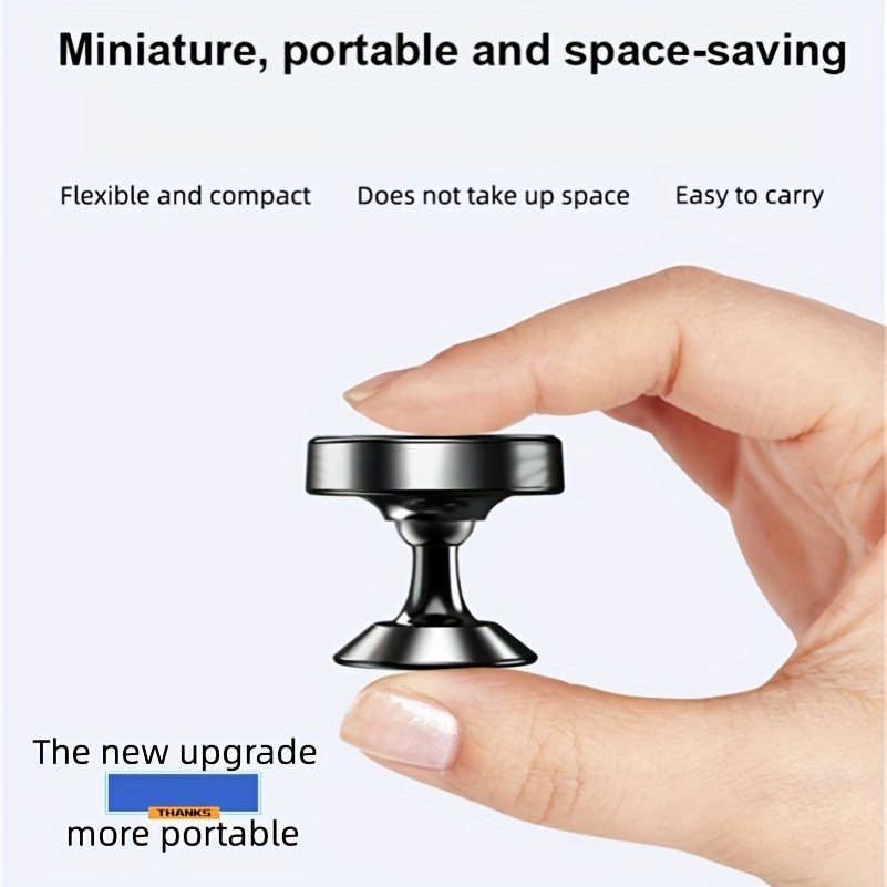 Universal Aluminum Alloy Car Phone Holder, 360 Degree Rotation, Strong Magnetic Mount, Durable Auto Dashboard Accessory - Image 24