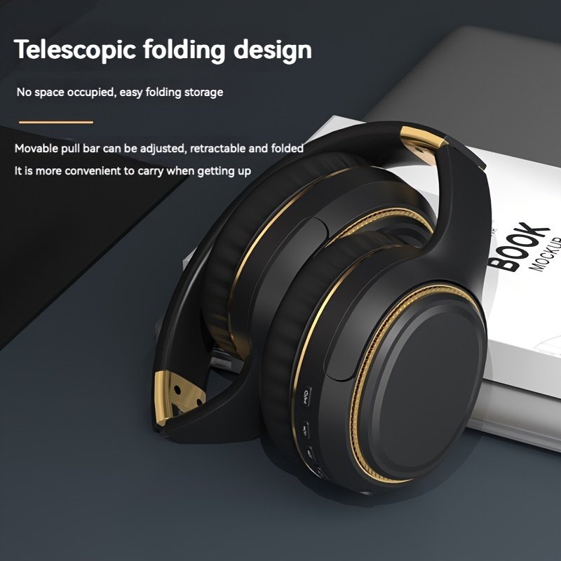 Ultra-large Capacity 400 MAh Wireless Headphones With Ambient Lighting, HIFI Sound Effects, Music All Day Long, 5.3 Chip, Low Latency, High-quality Headphones, Suitable For Travel, Business, Music, Gifts, Work, Phone Calls - Image 3