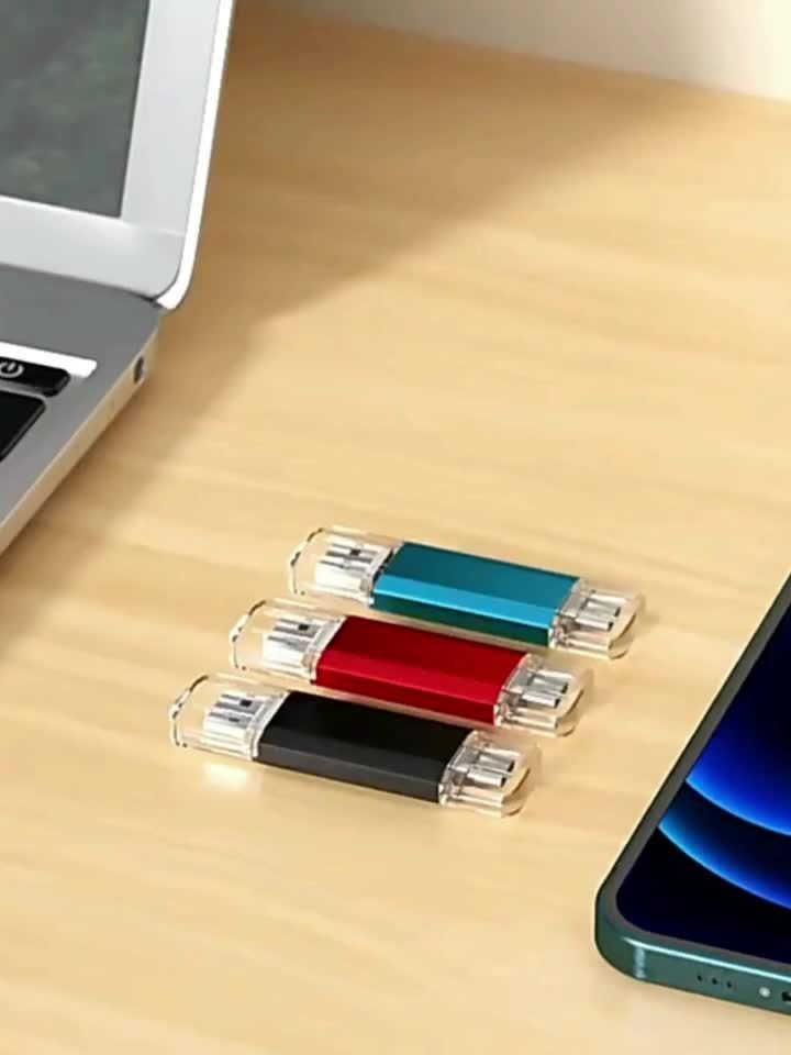 USB C Flash Drive 100GB/16GB/512MB Dual C-Type Thumb Drive C-Type 2-in-1 USB 2.0 Dual Interface Flash Drive High Speed OTG Thumb Drive Metal Memory Stick Photo Stick For Android Smartphones And Tablets - Image 16