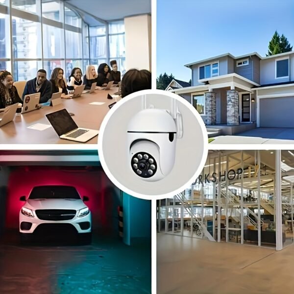2pcs Safety Camera High Definition 1080P WiFi Surveillance Camera - Wall Mount, Night Vision Function, App Control, Audio and Motion Alarm, Color Display, USB Powered, Wi-Fi Connection, 355° Horizontal Rotation and 90° Vertical Rotation, Indoor Home Secur - Image 16