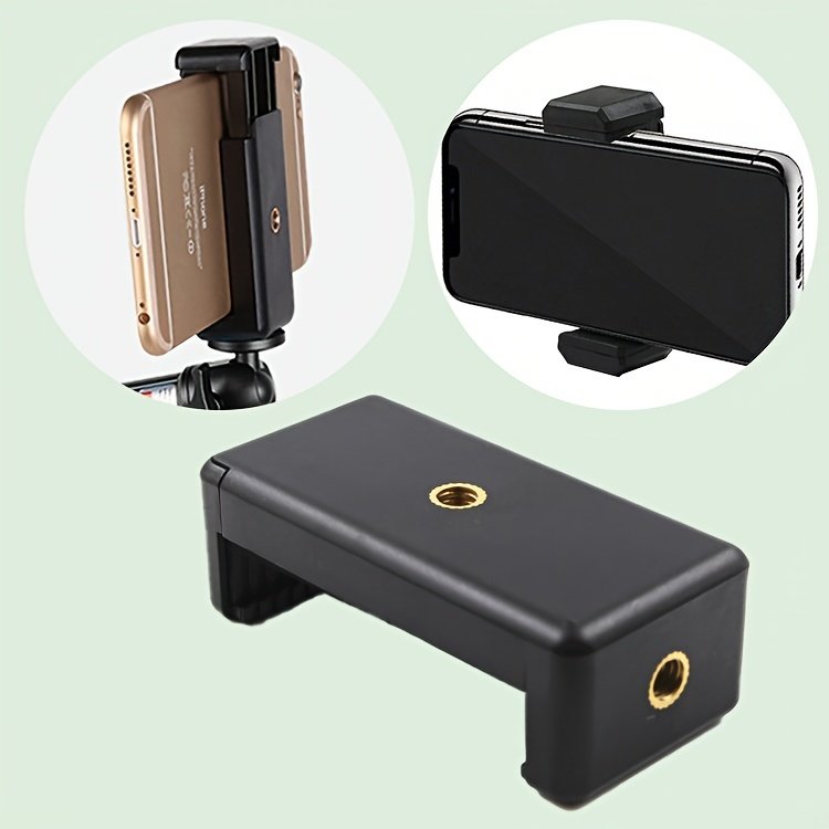 Universal Mobile Phone One Word Clip, Live Broadcast Bracket Tripod Accessories Selfie Stick Mobile Phone Clip, Selfie Stick U-shaped Plastic 6mm 1/4 Inch Mobile Phone Fixed Clip - Image 7