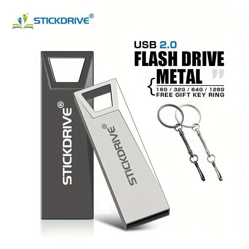 Stickdrive Metal0 USB2.0 flash drive 4GB 8GB 16GB 32GB 64GB 128GB pendrive flash drive U disk for KEY RING
