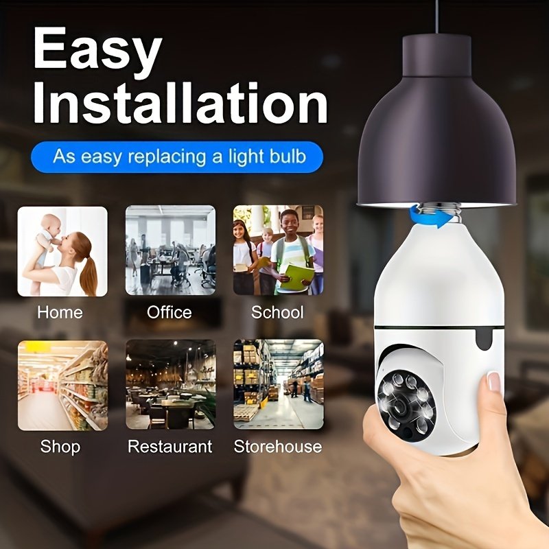 Teruhal 1080P HD WiFi Security Camera - 360° Rotatable, Color Night Vision, Two-Way Audio, Motion Detection Alerts, Easy Installation - Perfect Gift for Birthdays, Easter, Presidents Day - Image 10