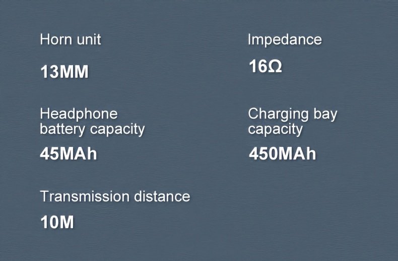Wireless Headphones, ENC Noise Reduction V5.3 Headphones, 13mm Speaker, 30 Hours Playback Time, Built-in Noise Reduction Microphone, Type-C Fast Charging Box, Stereo for iPhone and for Android, with Digital Display - Image 18