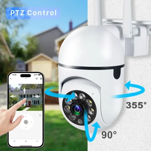 5G Wifi Video Surveillance Camera 5MP CCTV PTZ IP Camera Smart Human Tracking 4X Zoom Night Vision Full Color Outdoor Waterproof - Image 9