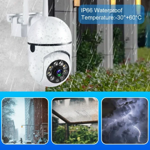 5G Wifi Video Surveillance Camera 5MP CCTV PTZ IP Camera Smart Human Tracking 4X Zoom Night Vision Full Color Outdoor Waterproof - Image 8