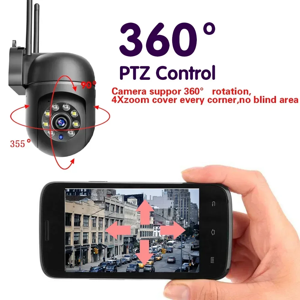 2.4/5G WiFi IP Camera Wireless Security Surveillance Camera Two way audio PTZ Move To Follow Security Protection Cameras Home - Image 16
