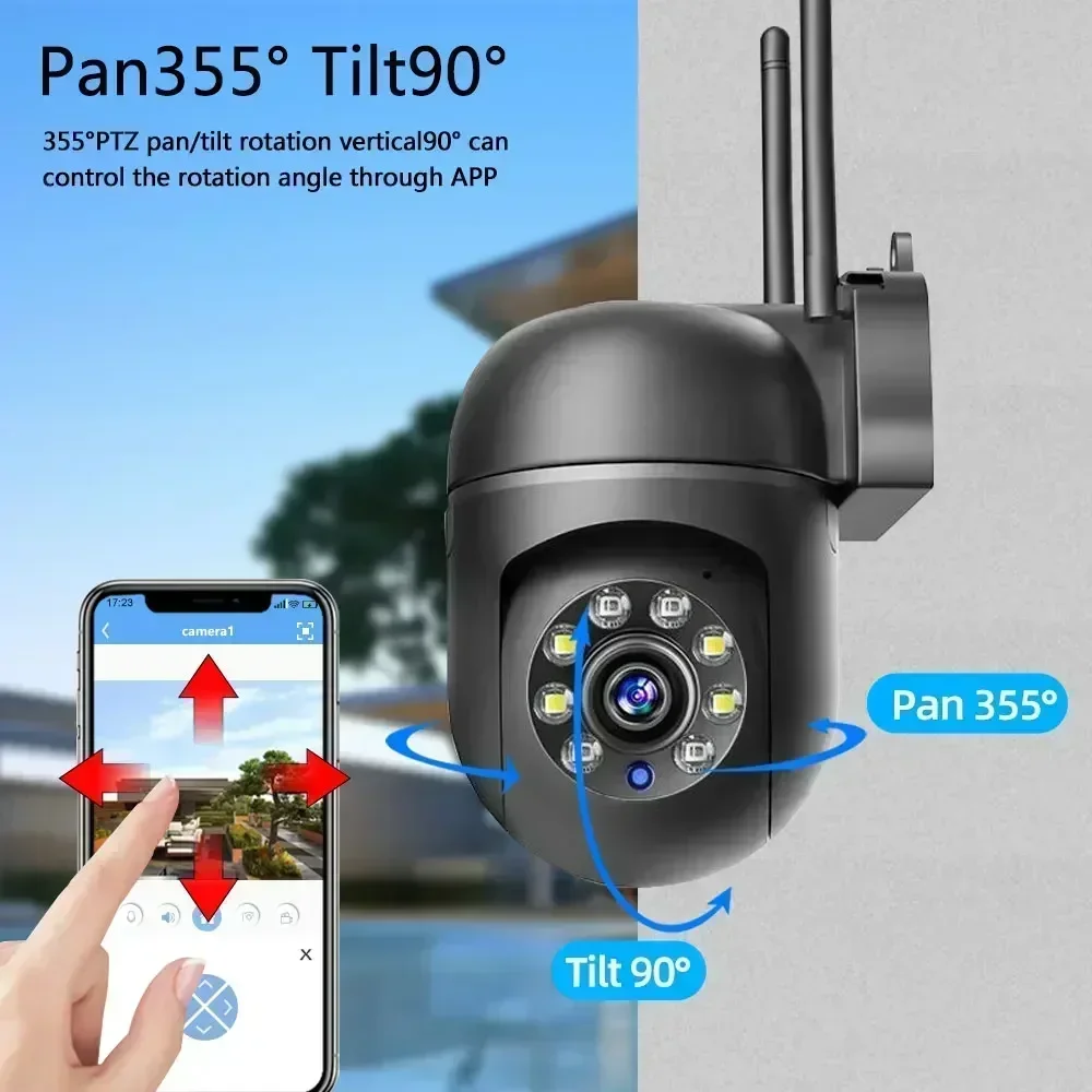 2.4/5G WiFi IP Camera Wireless Security Surveillance Camera Two way audio PTZ Move To Follow Security Protection Cameras Home - Image 5