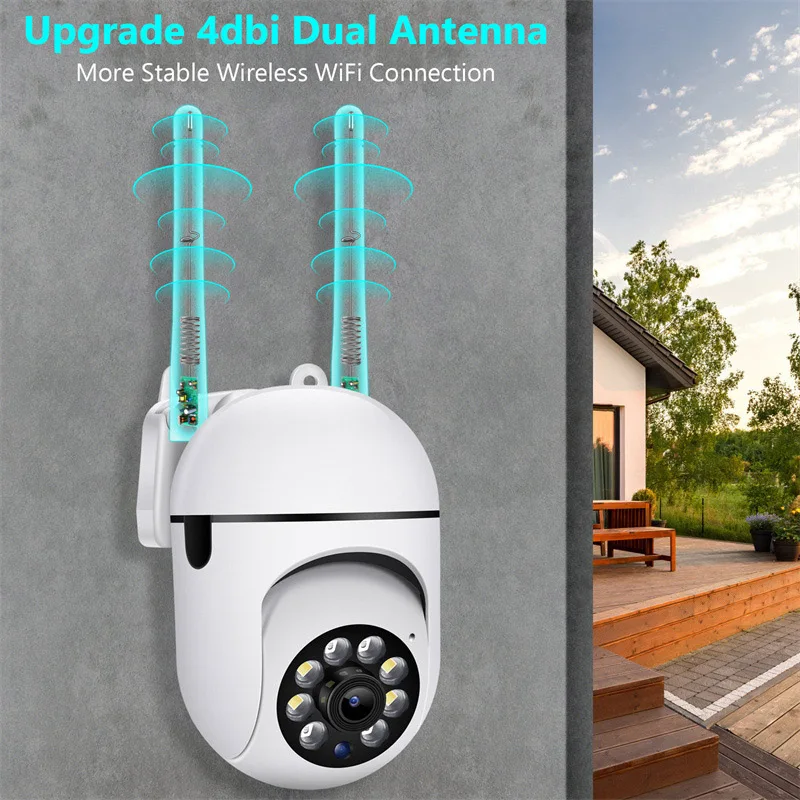 1MP WiFi Camera 2.4G Security Surveillance PTZ IR Night Vision Motion Detection Home Security Camera with 2 Antennas for Child - Image 2