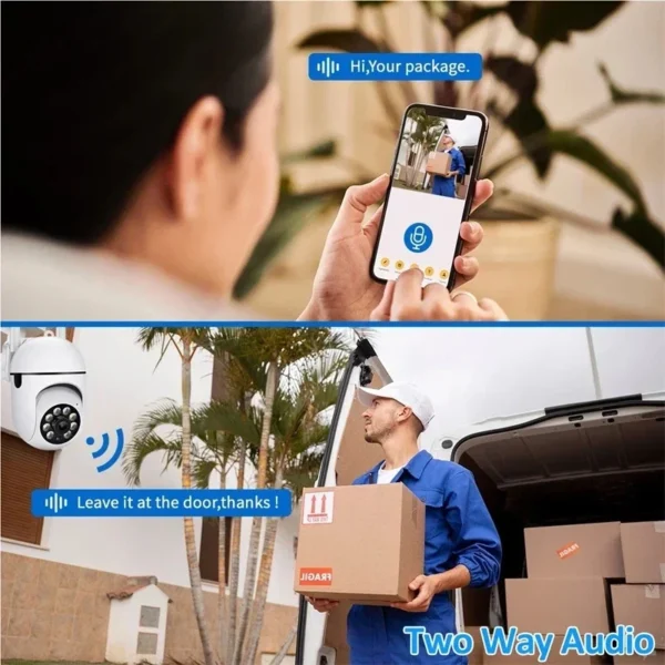 5G Wifi Video Surveillance Camera 5MP CCTV PTZ IP Camera Smart Human Tracking 4X Zoom Night Vision Full Color Outdoor Waterproof - Image 3
