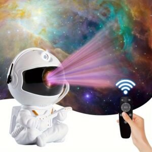 Astronaut Galaxy Projection Lamp, USB-Powered, LED Starry Night Sky Laser Projector, with Remote Control, for Bedroom Decor, Operating Voltage ≤36V