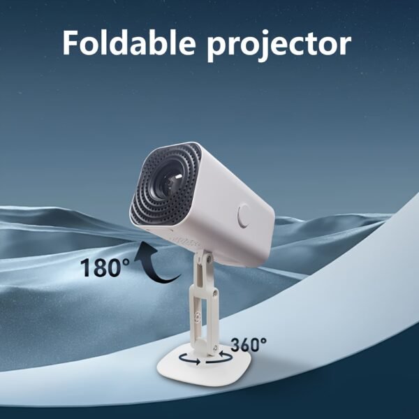 Portable Extendable Mini Projector, 4K 1080P Full HD LCD Screen, with Wi-Fi, 300-Inch Display, 30,000 Lumens, 180° Rotating, Table Mount, Remote Control, 16:9 Aspect Ratio, for Office, Party, Teaching, Suitable for Ages 14+, Ideal Christmas Gift - Image 10