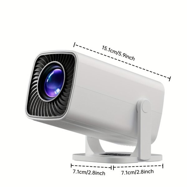 Q100 Compact Mini Home Theater Projector with European Plug - 180° Rotating Projection, 1080P Support, Auto Keystone Correction, Focus & Rotation Controls - Ideal for Christmas & Thanksgiving Gifts - Image 2
