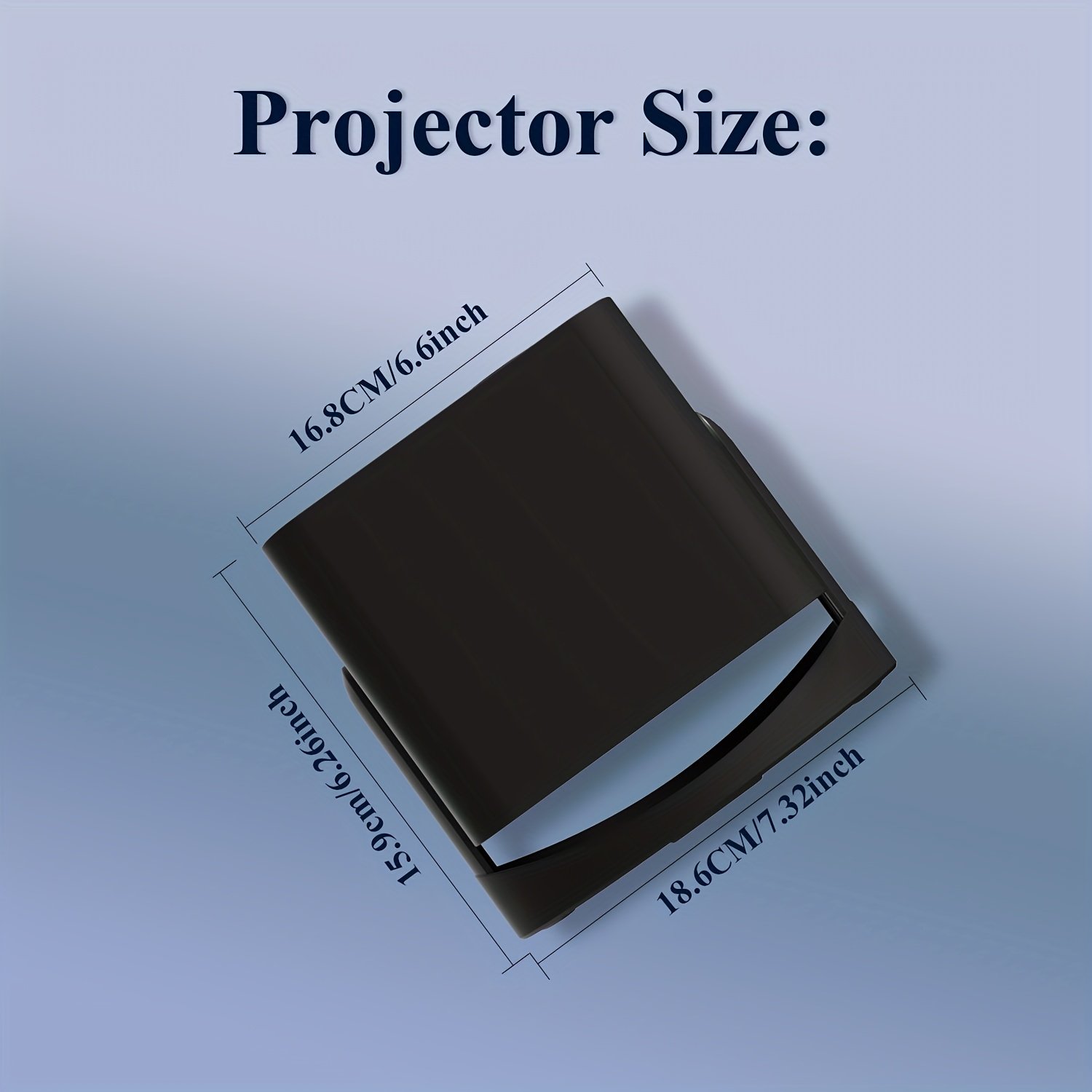 ZRZTM 4K 2025Portable Projector, Home Theater, Mini Projector with External Steering Console, Native 1080P Full HD, Android 11 and WiFi Support, Compatible with TV Stick/USB/Tablet/Windows - Image 5