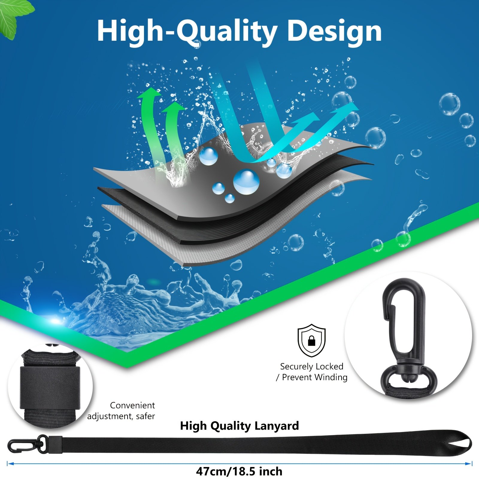 Ryweavou 2-Pack 7-Inch Waterproof Phone Pouch, PVC Dry Bag for iPhone 16 Pro/15/14/13/12/11 Pro Max/XS Plus/Galaxy, Completely Waterproof for Diving, Swimming, Snorkeling, Beach Activities - Black - Image 5