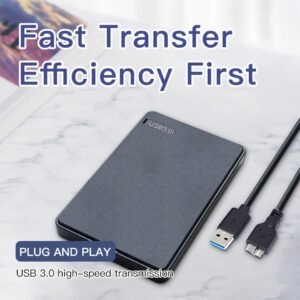 500GB USB 3.0 Portable Hard Drive, 2.5-Inch Premium Mechanical HDD - Durable, Compact, Fast Data Transfer, Ideal for Photographers, Multi-System Compatibility, Exquisite Craftsmanship, 160GB, Essential