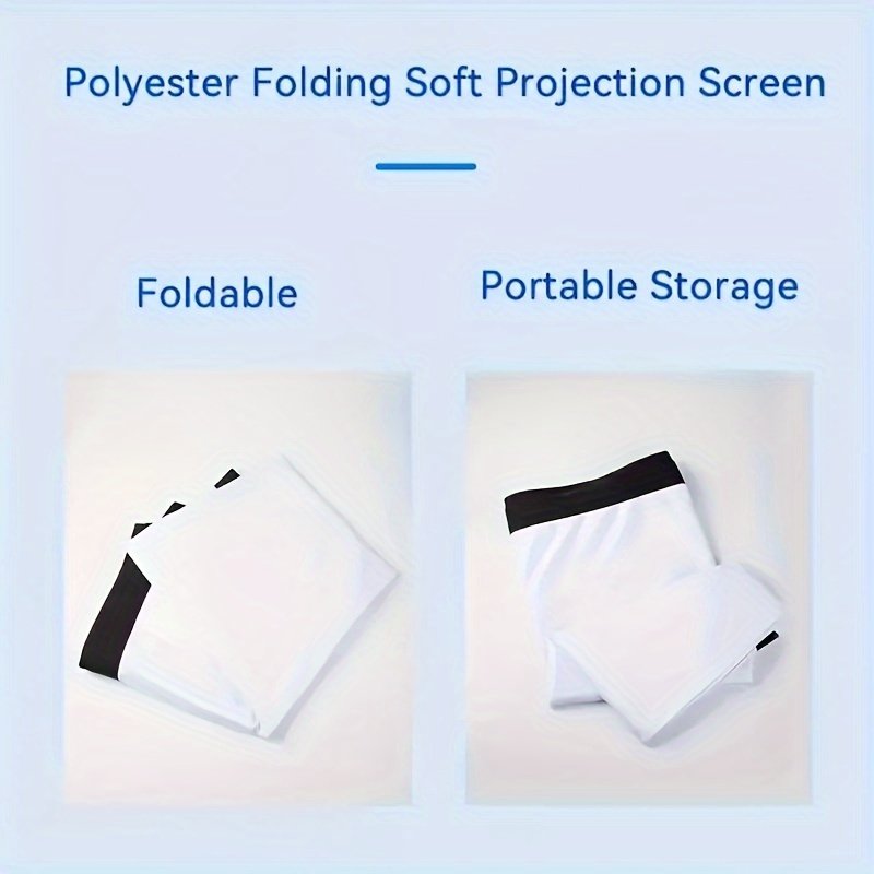 Double-sided projection viewing with 4K soft screen, 152.4/182.88/213.36/254.0/304.8/381.0 cm, space saving, easy to clean, projection screen can be ironed for bedrooms, living room movies, large screen fabric - Image 20