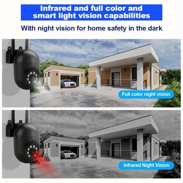 2pcs/4pcs Camera with Color Night Vision, Wireless 2.4G HD Indoor/Outdoor Camera, Two-way Audio, WIFI Security Camera, Pan/Tilt/Zoom Smart Home Security Camera, Motion Tracking - Image 8