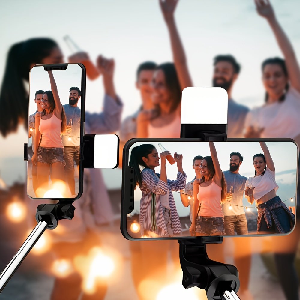 Wireless Selfie Stick Tripod with Integrated Light and Remote Control, 360 Degree Rotating, ABS Material, Rechargeable Lithium Polymer Battery, with USB Charging, for Video and Photography, ≤36V Portable Smartphone Stand - Image 11
