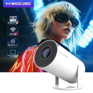 Magcubic 4K Wifi6 Projector Android 11 260 ANSI Dual WIFI EU Plug Allwinner H713 wireless5.0 1280*720P Home Cinema Outdoor portable HY300 Pro
