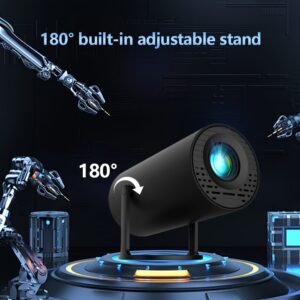 Y300 Compact 720P Mini Projector - USB Powered, Portable & Compatible with iOS/Android Smartphones, Supports Power Banks for On-the-Go Movie Night, Sleek Design, Perfect Christmas Gift, Carry, Immediate Upgrade, Professional Visual Experience