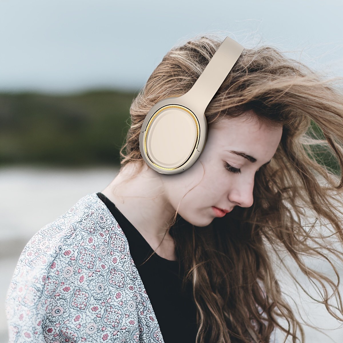 Ultra-large Capacity 400 MAh Wireless Headphones With Ambient Lighting, HIFI Sound Effects, Music All Day Long, 5.3 Chip, Low Latency, High-quality Headphones, Suitable For Travel, Business, Music, Gifts, Work, Phone Calls - Image 10