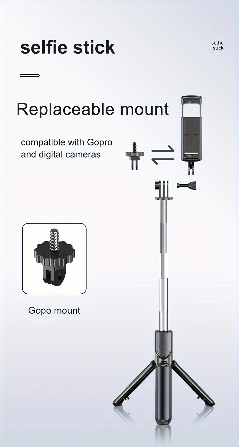 Extendable Cell Phone Selfie Stick, Smartphone Tripod Stand With Wireless Remote, 360° Rotation For IPhone/Samsung/Android Smartphones - Image 16