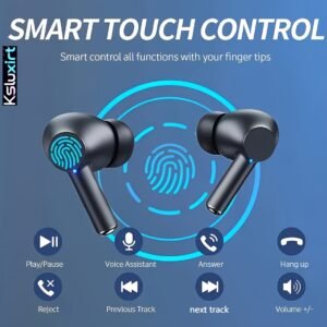 Wireless TWS Wireless Earphones with Voice Noise Canceling, HiFi Stereo Sound, In-Ear Design with Microphone and LED Power Display Charging Case