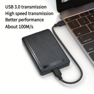 High-Speed USB 3.0 Portable Hard Drive - Large Capacity External Storage for PC & Mobile, Compatible with Smartphones and Computers, NTFS File System