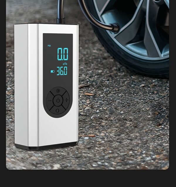Portable Wireless Car Battery Emergency Starter Inflator Pump, Auto Tire Inflator Pump, Portable Car Emergency Start Battery Power, Tire Inflator Pump, Air Compressor, LED Display, Large Capacity Storage With Emergency Flashlight - Image 19