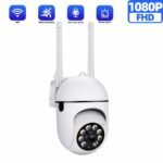 1080P HD Full-Color Night Vision Indoor/Outdoor Security Camera with Dual-Way Audio, PTZ Control, and Motion Tracking - 2.4G Wi-Fi Smart Home & Pet Monitor, USB Powered, Compatible with Apple HomeKit