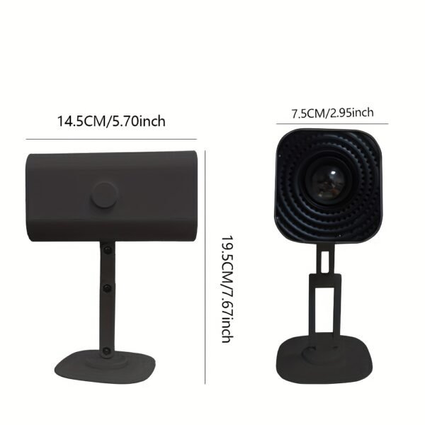 Versatile Wireless Projector with Adjustable Angle, Built-in Speaker & USB Power - Perfect for Home Theater & Outdoor Camping - Image 6