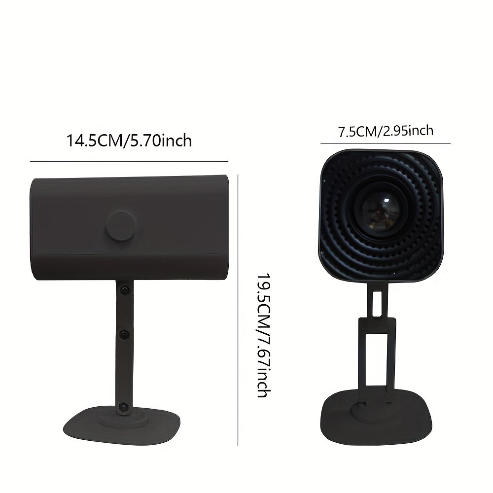 Versatile Wireless Projector with Adjustable Angle, Built-in Speaker & USB Power - Perfect for Home Theater & Outdoor Camping - Image 6